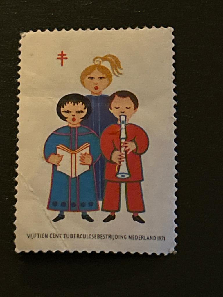 Postzegel Tuberculosebestrijding Nederland 1971, Postzegels en Munten, Ophalen of Verzenden, Na 1940, Gestempeld