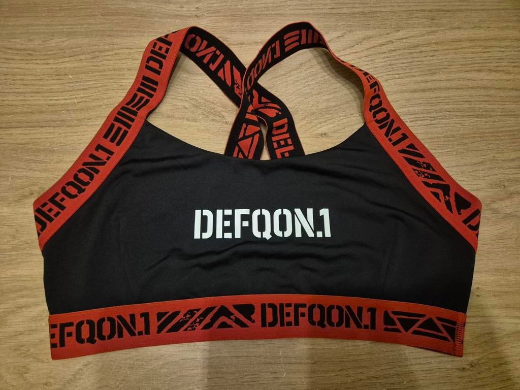 Defqon sport top L, Kleding | Dames, Sportkleding, Zwart, Ophalen of Verzenden, Maat 42/44 (L), Overige typen