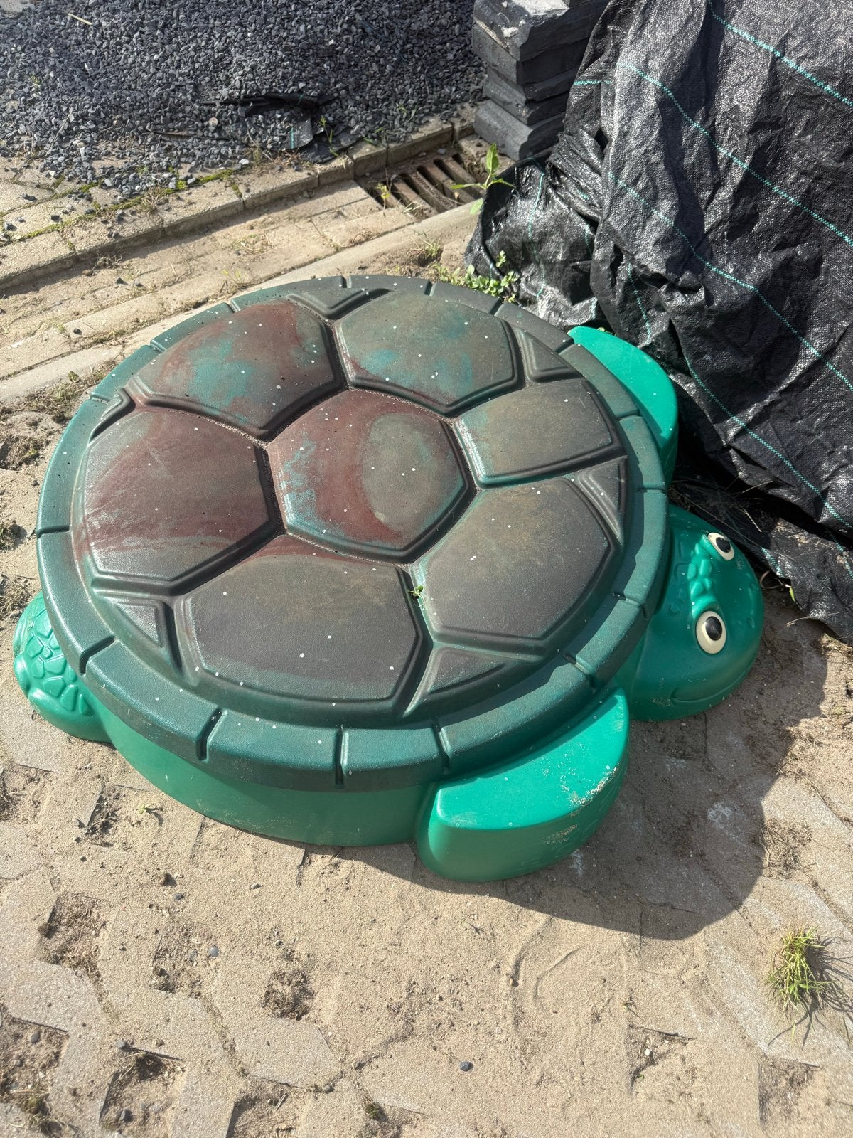 Schildpad zandbak met deksel, Kinderen en Baby's, Ophalen, Gebruikt