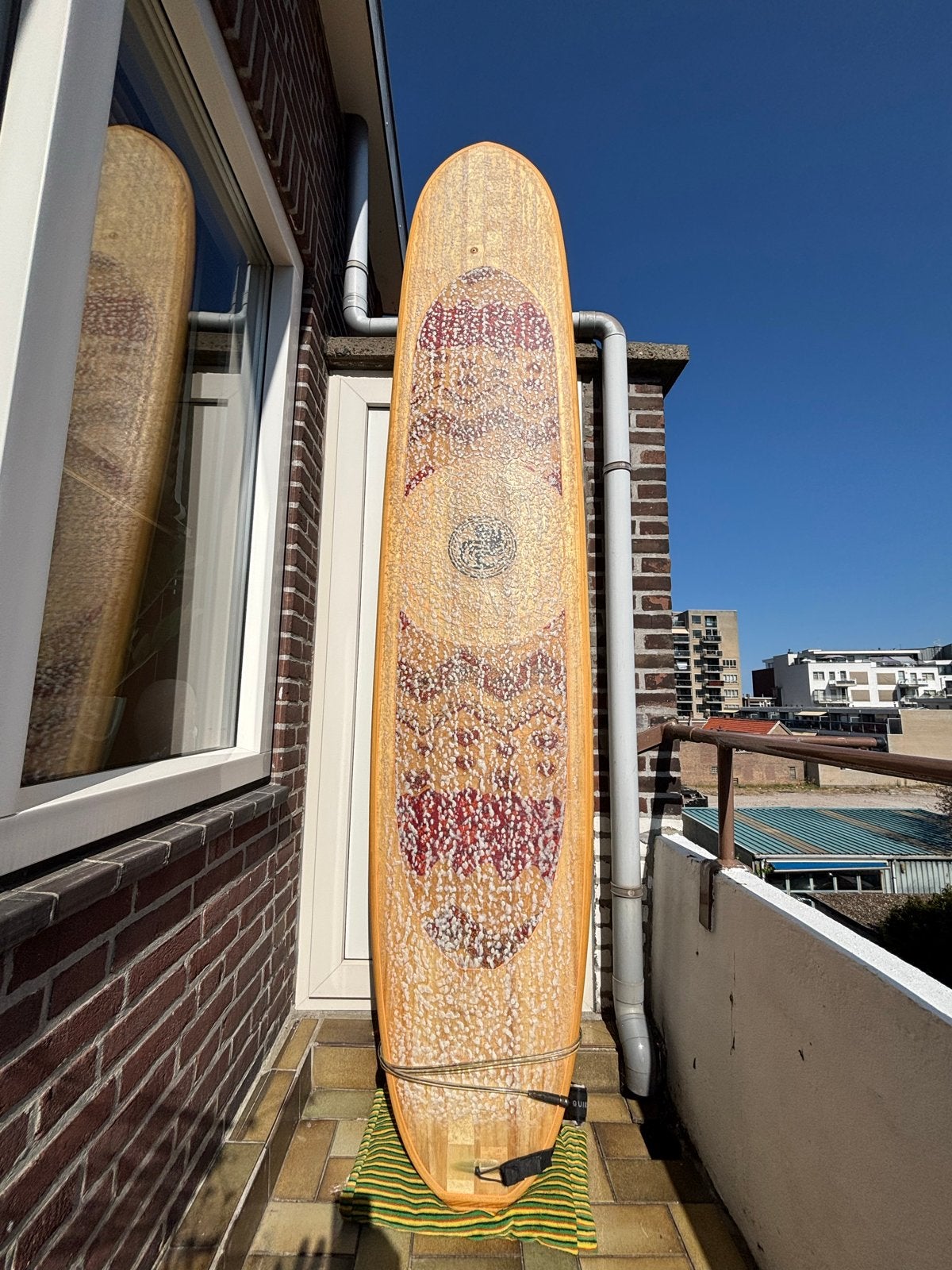 Ollywood Classic Balsa Glider D-fin 9.8 ft., Watersport en Boten, Golfsurfen, Ophalen, Gebruikt, Longboard, Met vinnen