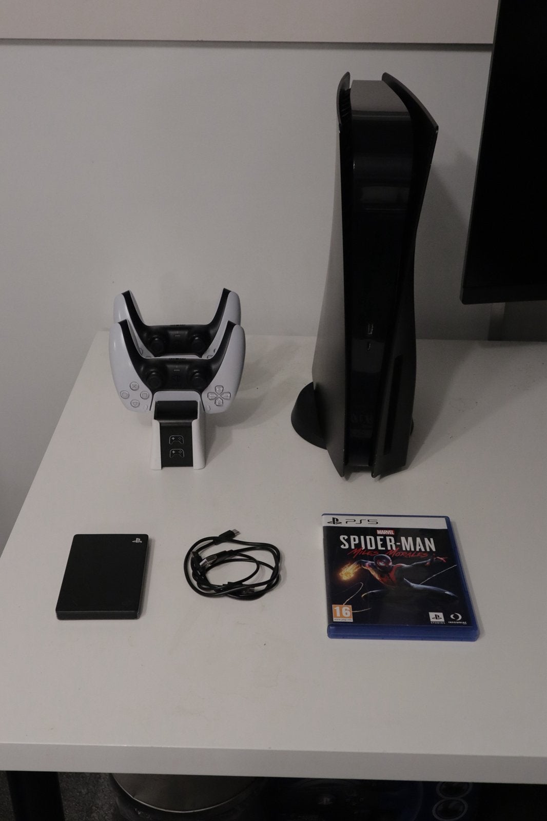 Sony PlayStation 5 Disc Edition, 2,85 TB, Spider man, Ophalen, Gebruikt, Playstation 5