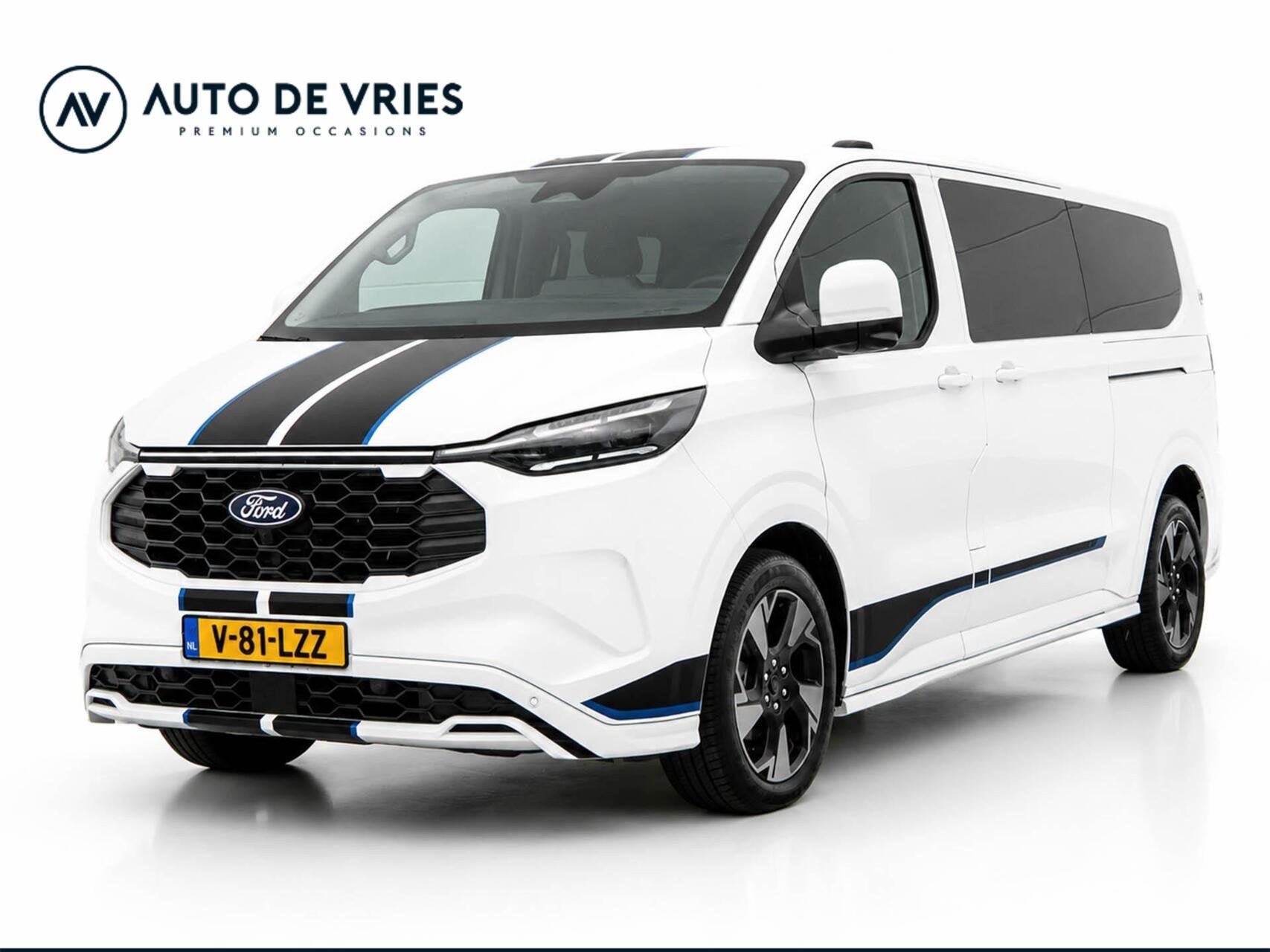 Ford Transit Custom 320 2.5 PHEV L2H1 DC Sport | Full LED |, Auto's, Bestelauto's, Bedrijf, Te koop, 360° camera, ABS, Achteruitrijcamera