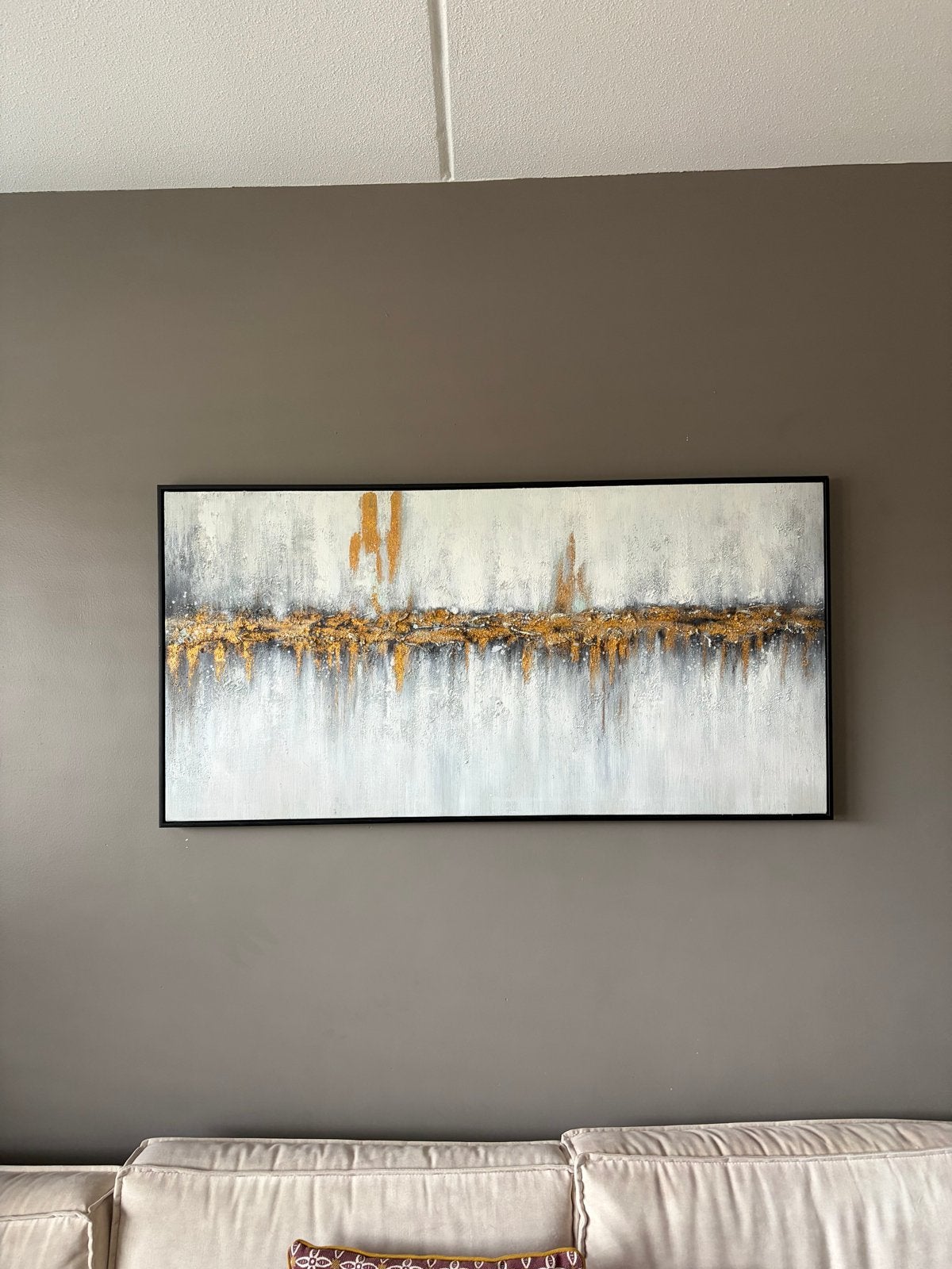 Exclusief Handgeschilderd Schilderij met Structuur 120x60, Ophalen