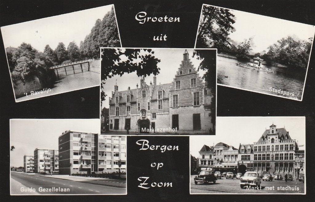 BERGEN OP ZOOM Ravelijn Guido Gezellelaan Stadhuis, Verzenden, 1960 tot 1980, Ongelopen, Noord-Brabant