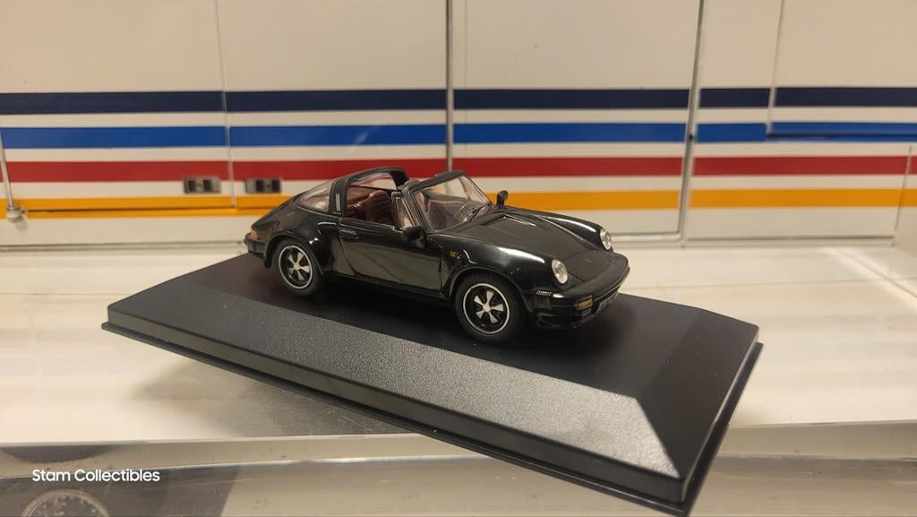 Solido Porsche 911 930 SC Targa Black - 1977, Hobby en Vrije tijd, Modelauto's | 1:43, Gebruikt, Auto, Solido, Ophalen of Verzenden