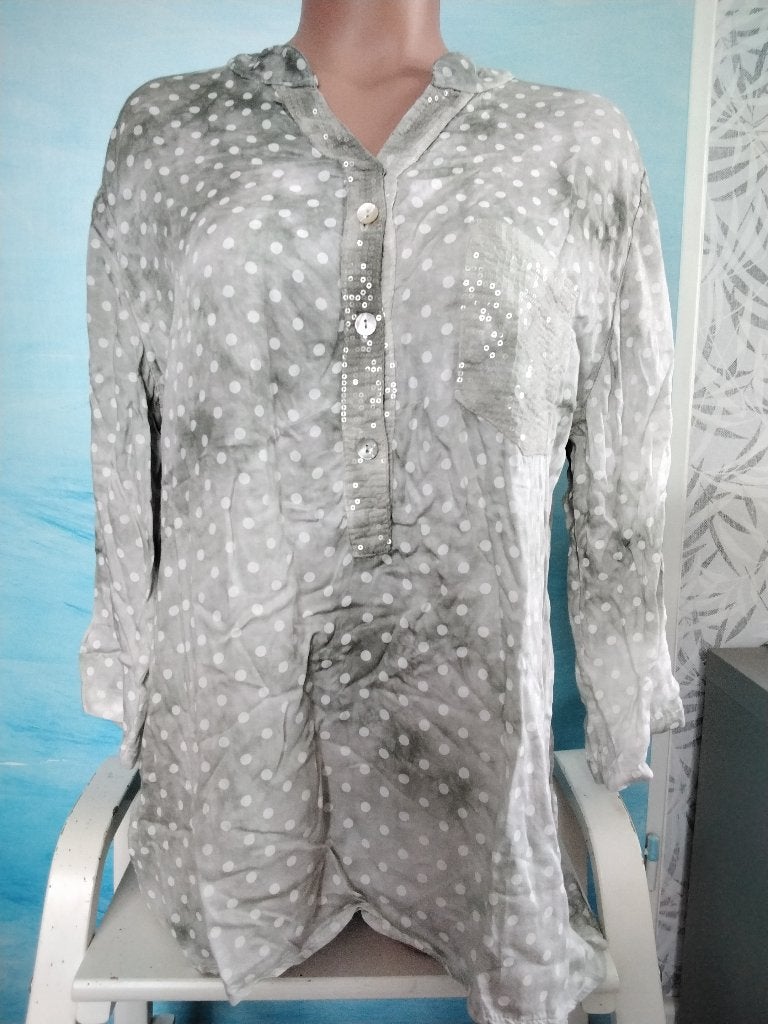 Lichtgroene top blouse maat 42 Envy polkadot, Maat 42/44 (L), Nieuw, Ophalen of Verzenden, Envy