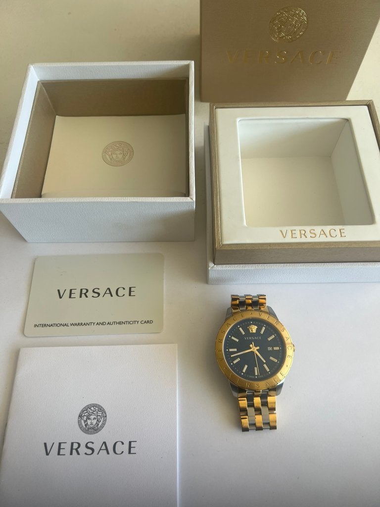 VERSACE Horloge ZGAN,  kast 43 mm. Swiss Made, Overige merken, Staal, Polshorloge, Ophalen of Verzenden