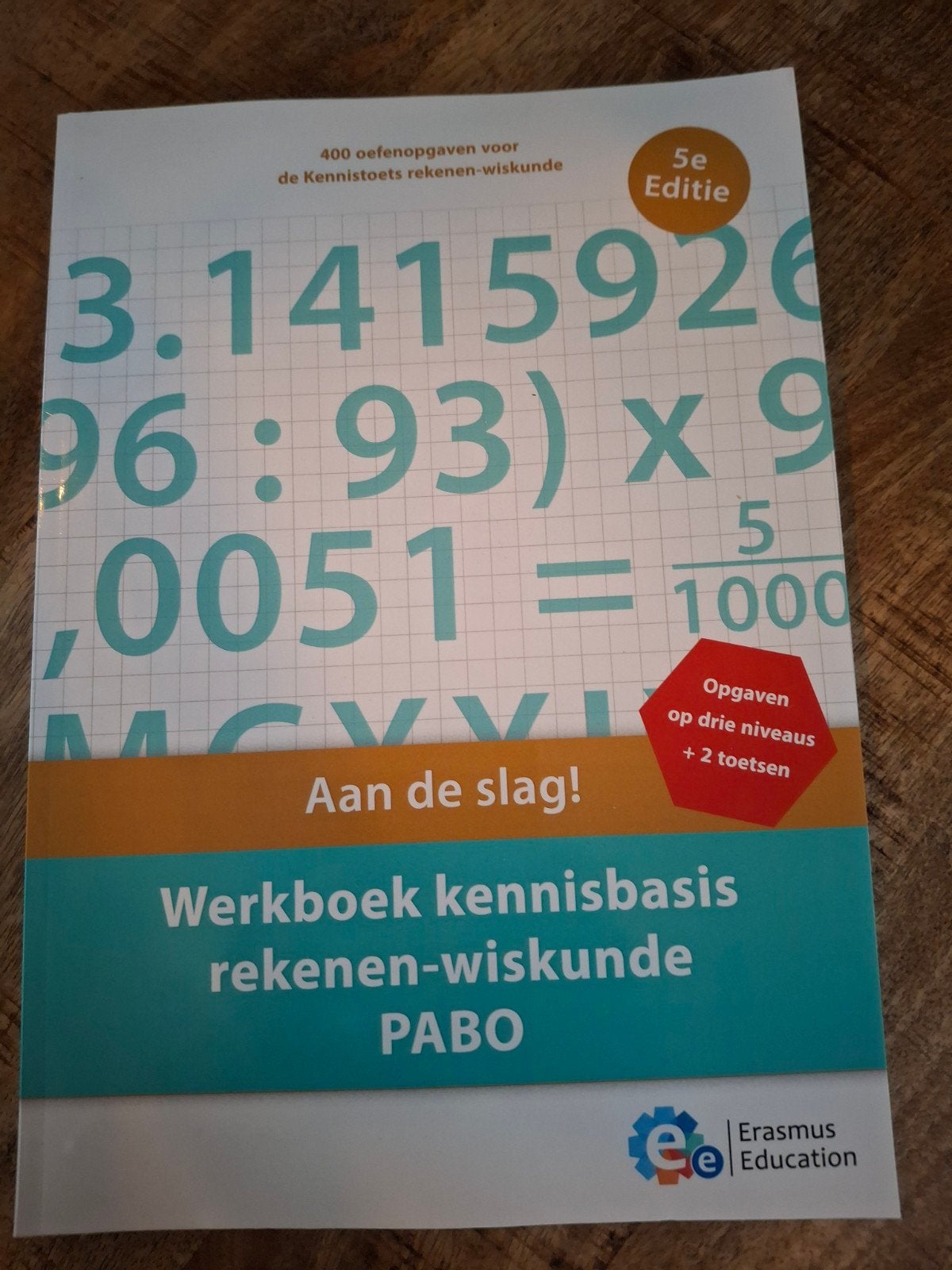 Werkboek kennisbasis rekenen-wiskunde PABO 5e editie, Boeken, Wiskunde A, Erasmus Education, Ophalen of Verzenden, Zo goed als nieuw