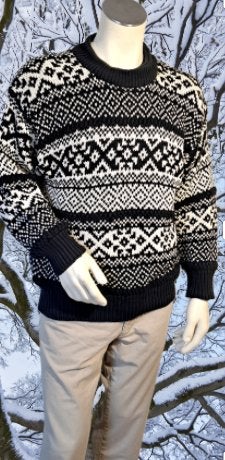 Trader Mills 🍂trui katoen in NOORSE motief  mt M, Kleding | Heren, TRADER MILLS, Zo goed als nieuw, Meerkleurig, Verzenden