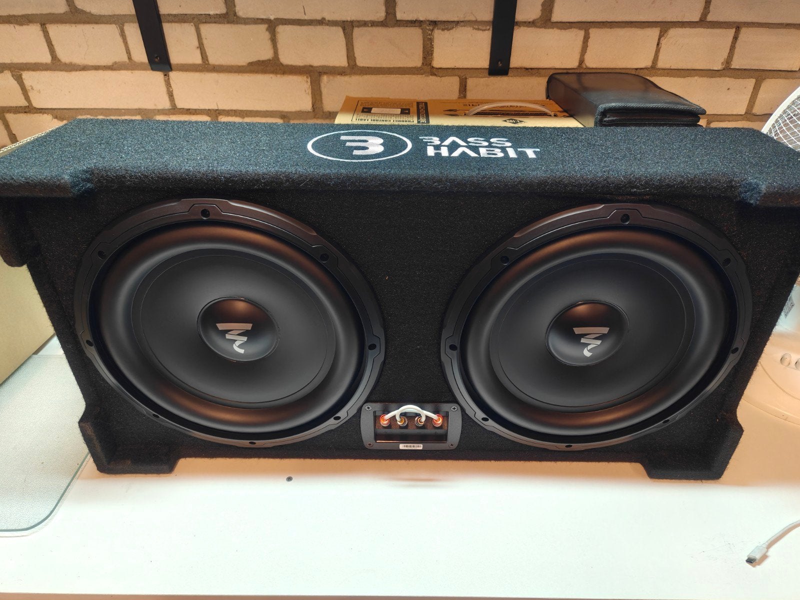 Bass habit dubbele 12 inch kist met focal slim  woofers, Ophalen, Zo goed als nieuw