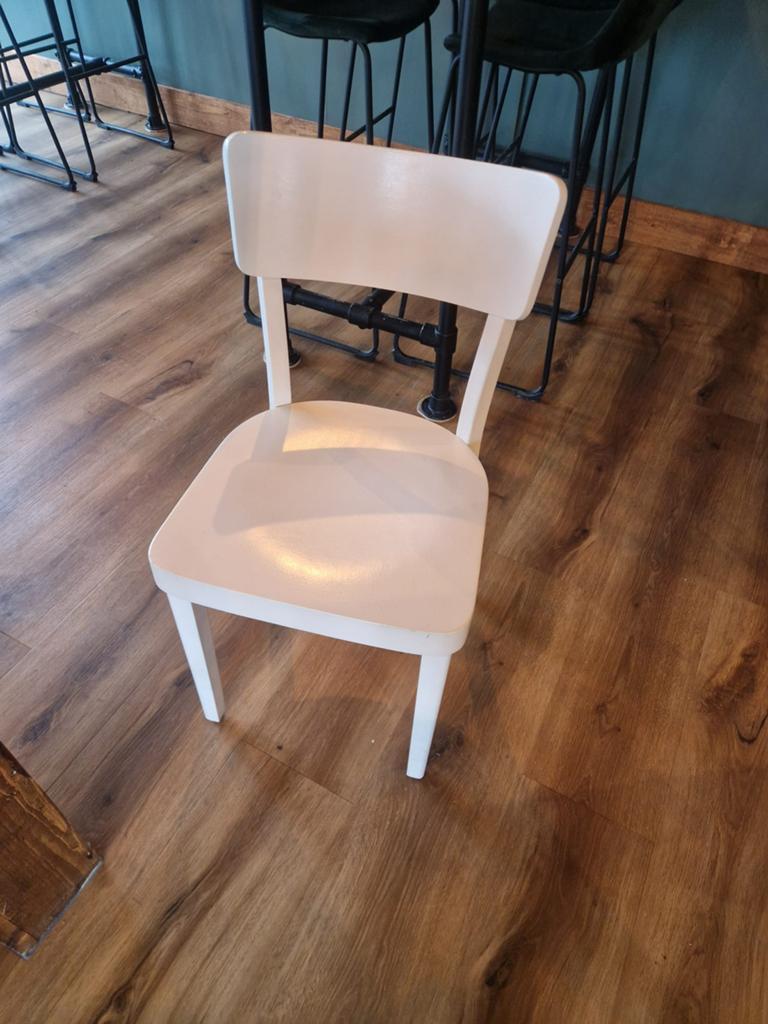Partij stoelen 13 stuks, Huis en Inrichting, Stoelen, Ophalen, Gebruikt, Wit, Vijf, Zes of meer stoelen