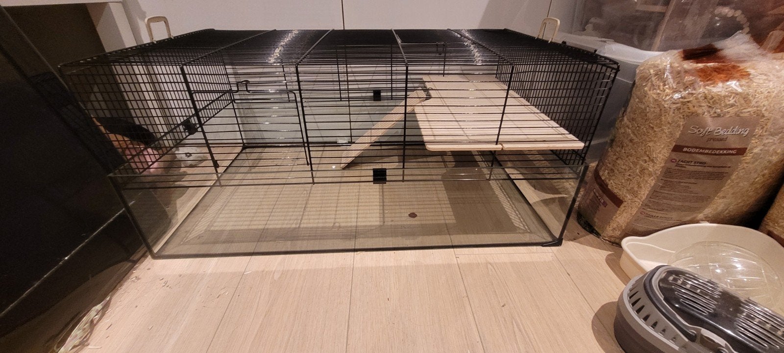 hamsterhok  met toebehoren!, Dieren en Toebehoren, Kooi, Gebruikt, Rat, 75 tot 110 cm