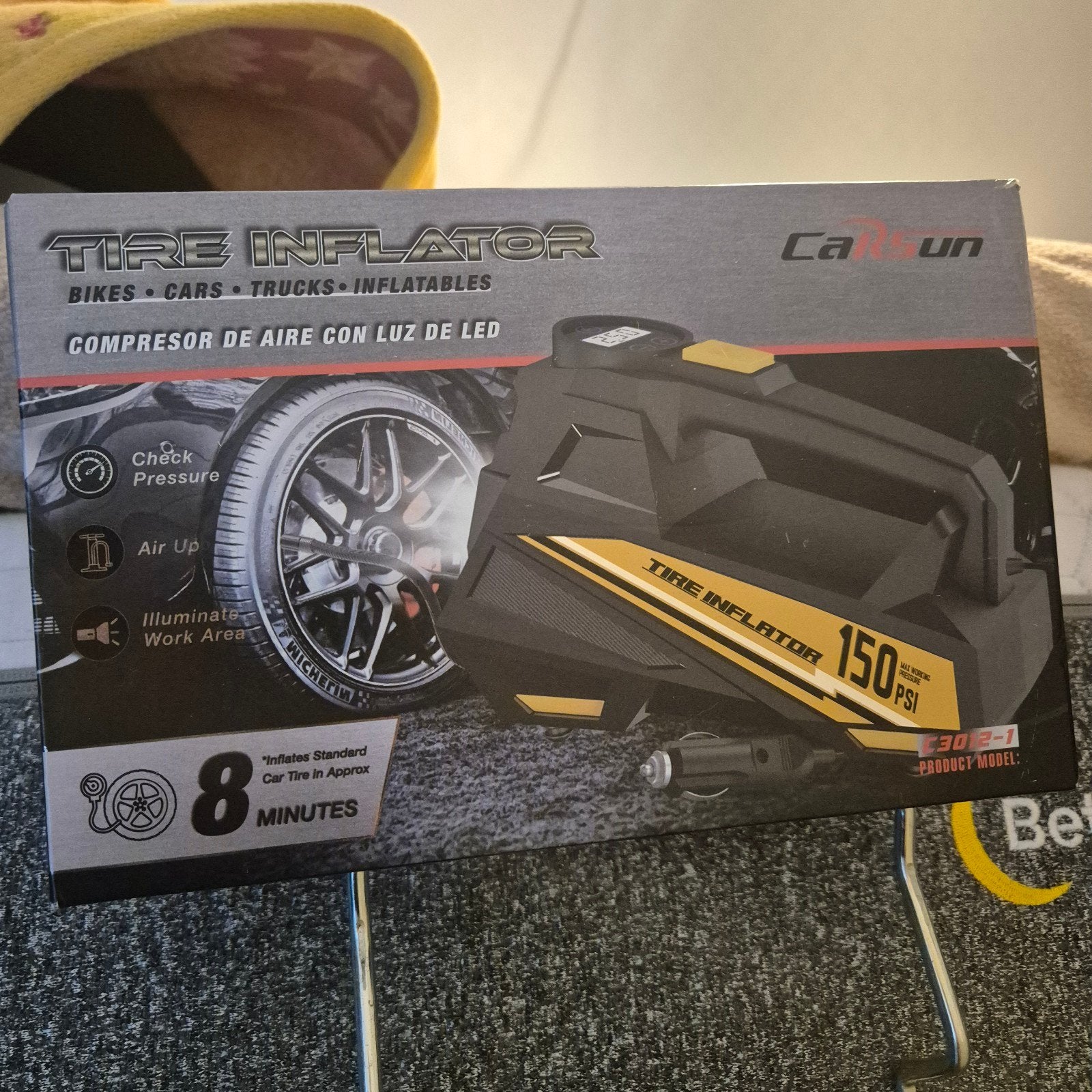 Carsun 12V 150 PSI Draagbare Bandenpomp C3012-1, Ophalen of Verzenden, Nieuw