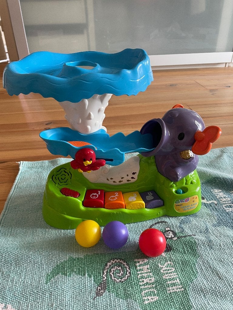 Vtech lanceer & leer ballenbaan, Kinderen en Baby's, Speelgoed | Vtech, Ophalen of Verzenden, Gebruikt, 6 maanden tot 2 jaar