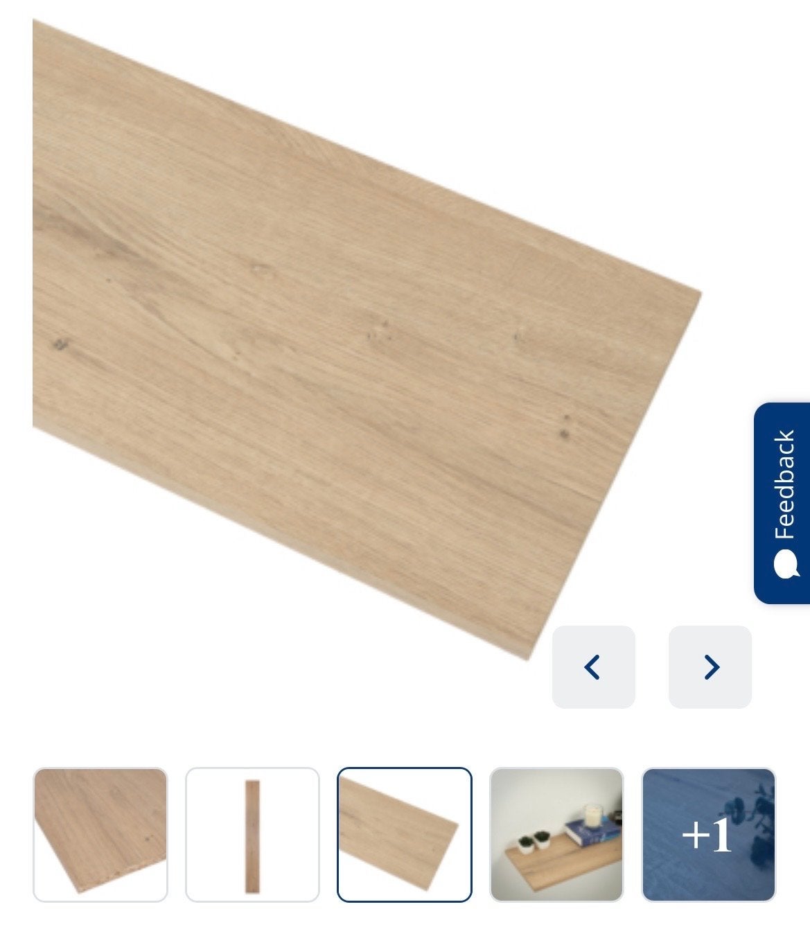 Meubelpaneel naturel eiken ABS 240x40 cm 18 mm, Ophalen, Minder dan 25 mm, Eiken, Nieuw