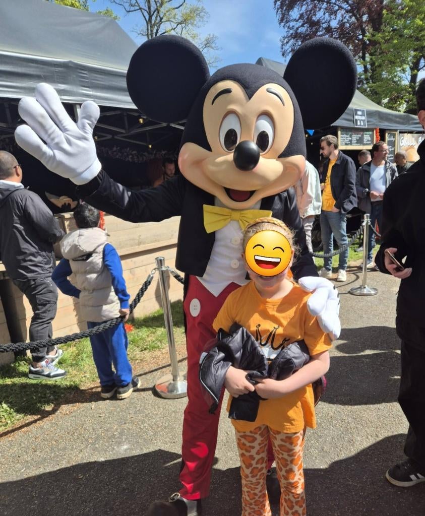 Mickey, Minnie Mouse mascotte kinderfeestje,Entertainment., Ophalen of Verzenden, Zo goed als nieuw, Verjaardag