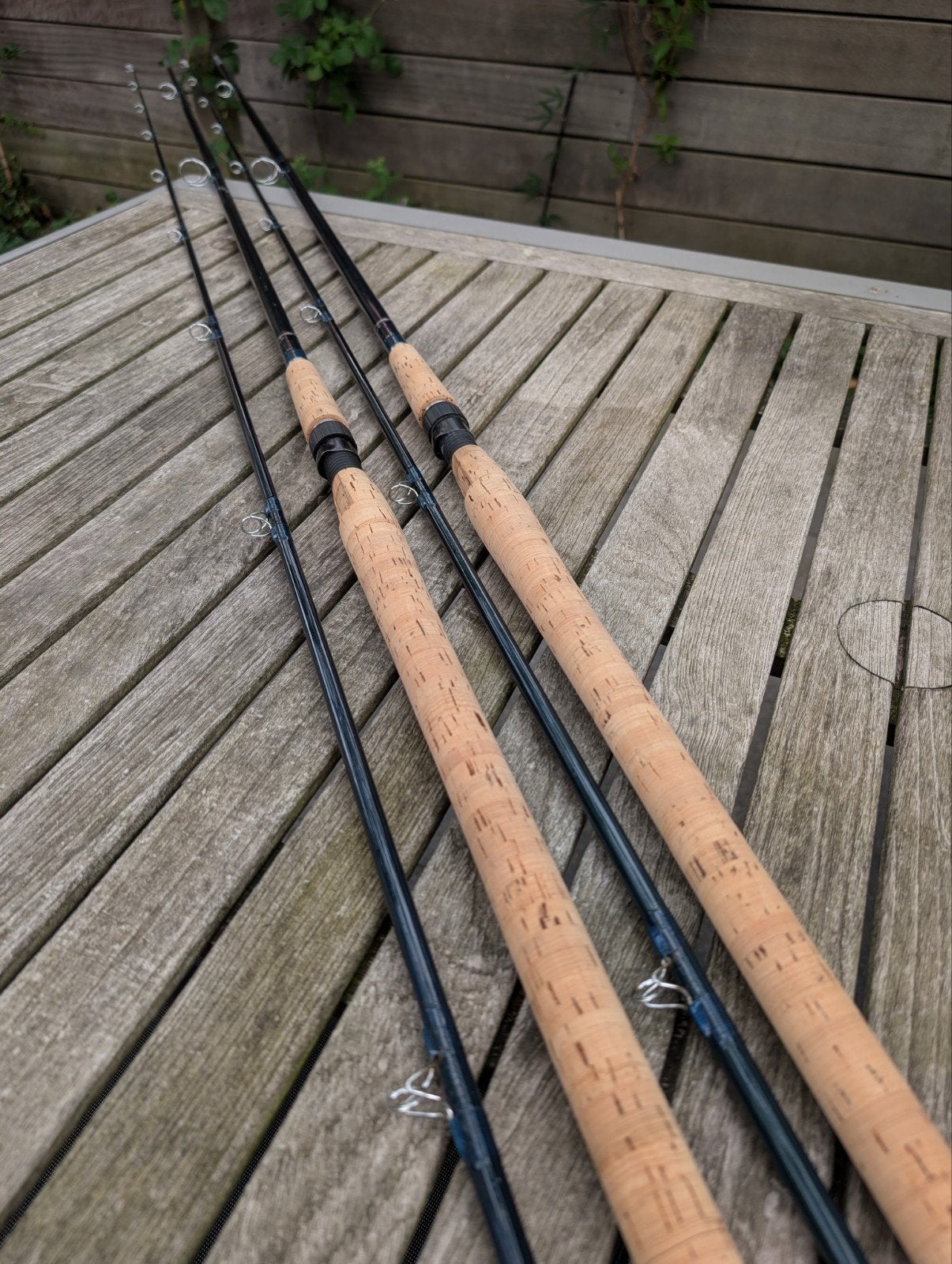 CJW karperhengels X-Heavy Boron-Graphite 365 cm set, Ophalen, Zo goed als nieuw, Werphengel