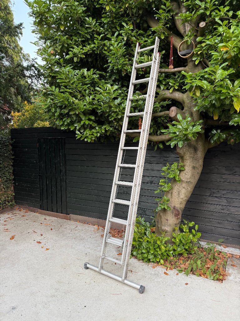 uitschuifladder aluminium, Ophalen, Gebruikt, Ladder, Opvouwbaar of Inschuifbaar
