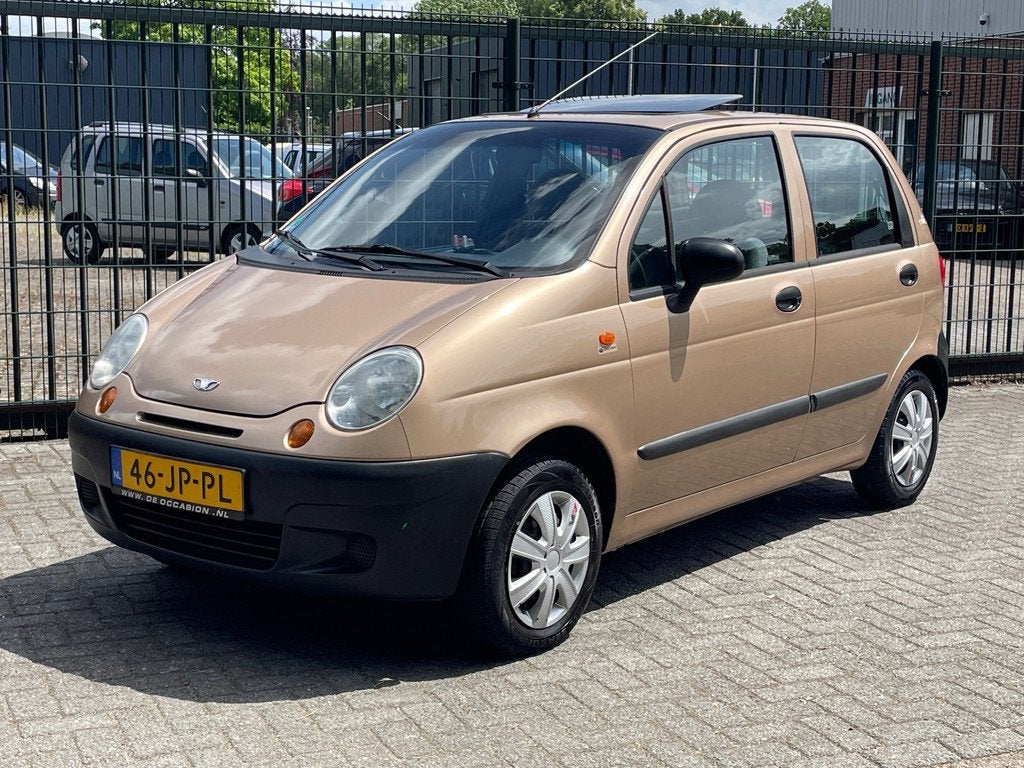Daewoo Matiz 0.8 Pure PS 86.000km APK 6-2027, Auto's, Daewoo, Voorwielaandrijving, Stof, Gebruikt, Zwart