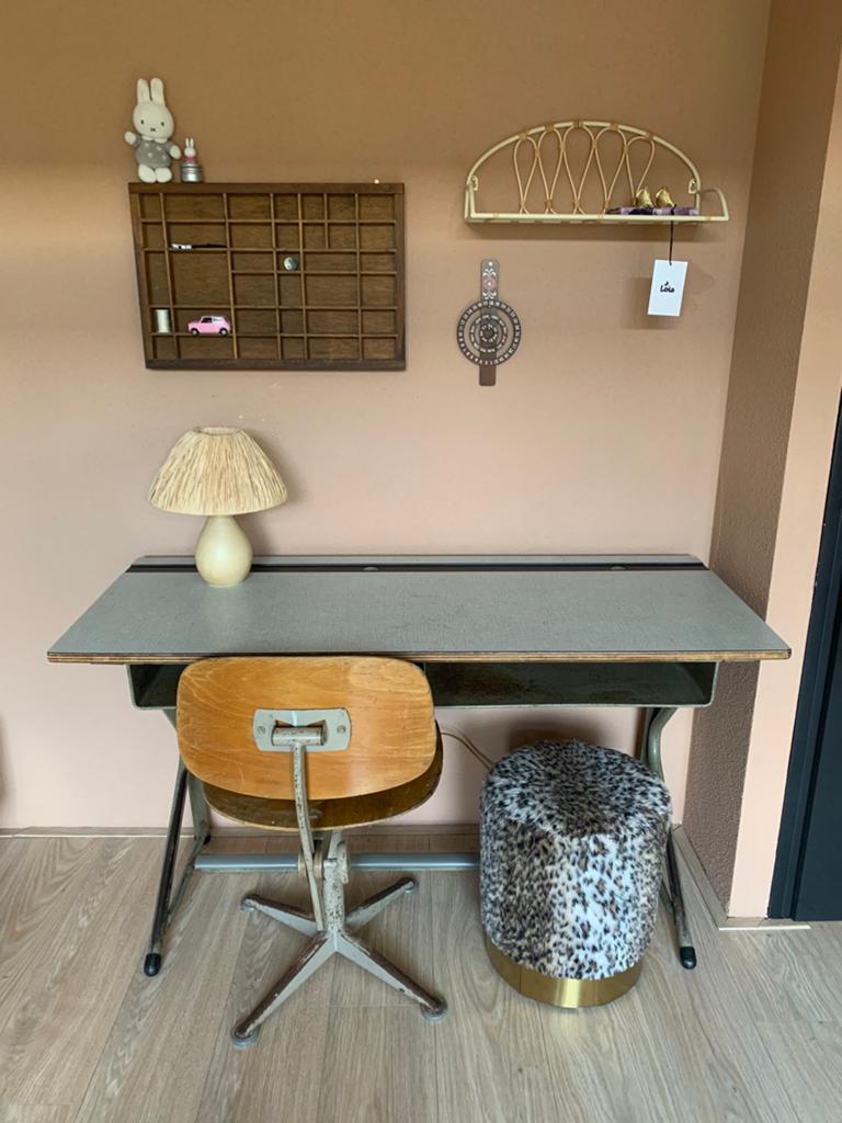 Vintage Tekentafel / Bureau - Industrieel Design, Ophalen, Gebruikt, Minder dan 130 cm