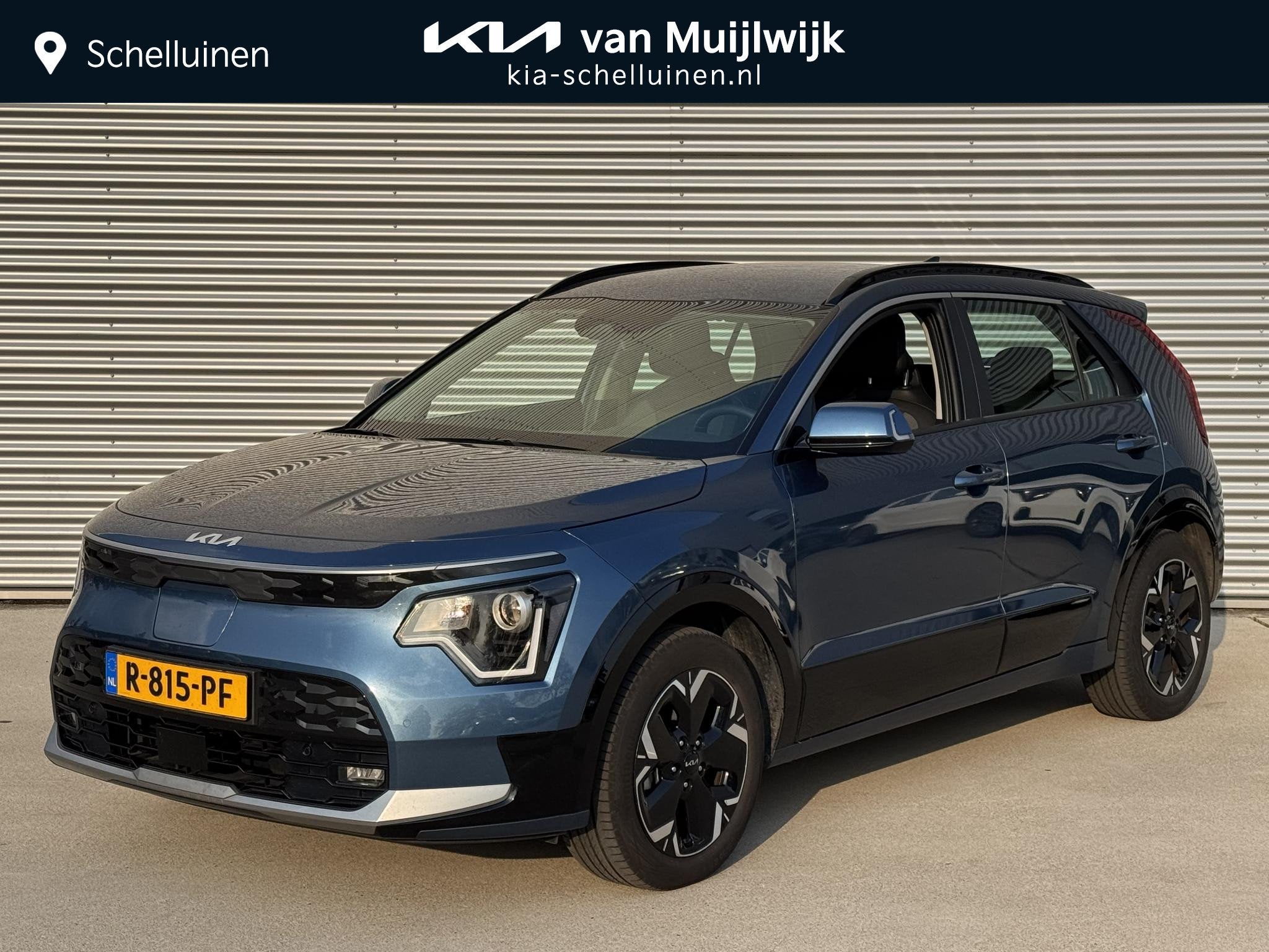 Kia Niro EV DynamicLine 64.8 kWh SOH 100% | NW door ons gele, Gebruikt, 750 kg, Automatische klimaatregeling, Leder en Stof