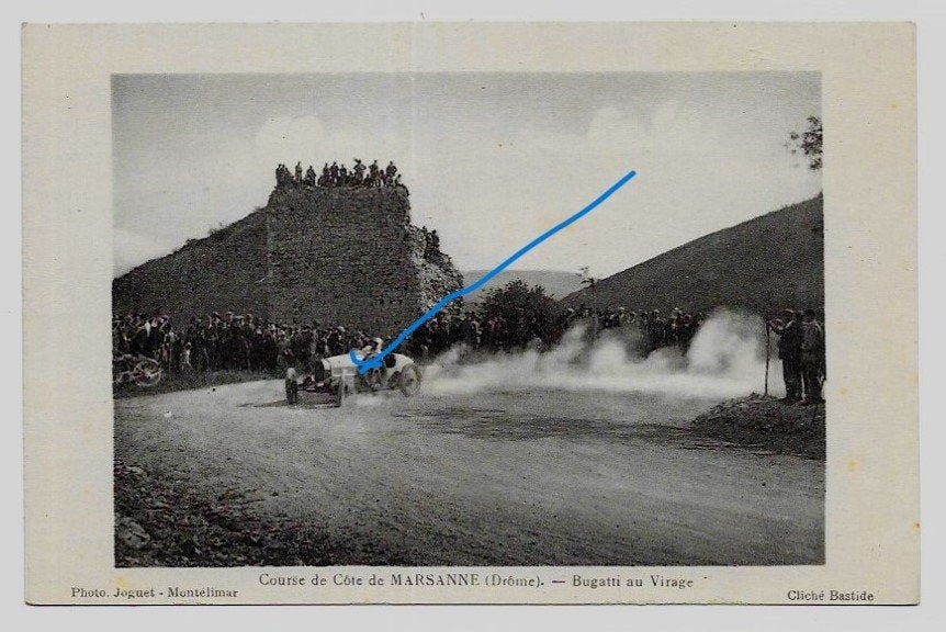 Bugatti autosport auto wedstrijd, Verzenden, 1920 tot 1940, Ongelopen, Voertuig