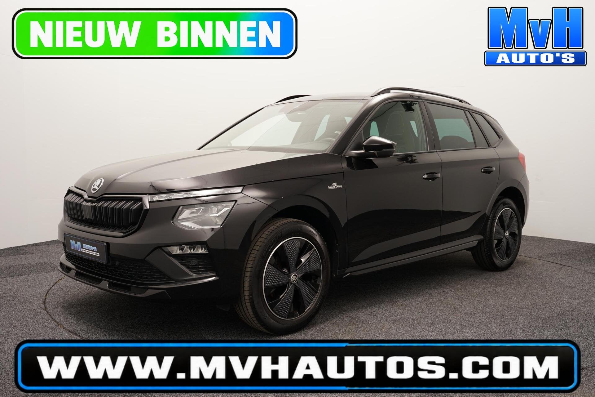Skoda Kamiq 1.0 TSI Monte Carlo|AUTOMAAT|PANO|CAMERA|ACC|LED, Auto's, Dealer onderhouden, Stof, Gebruikt, Met garantie (alle)