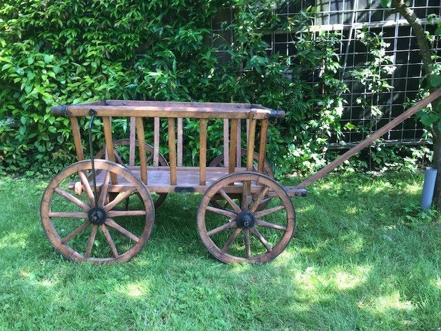 antieke bolderwagen, Ophalen, Gebruikt