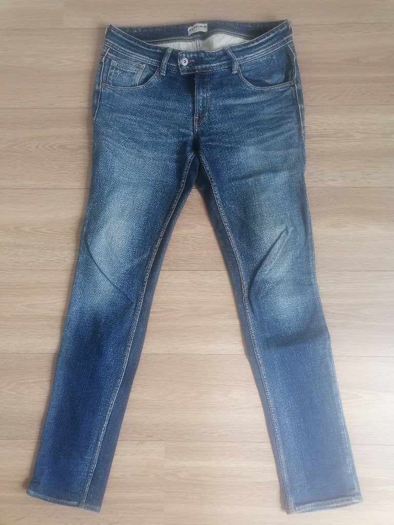 Jeans Kuyichi W32-L34 Linda Katoen en Elastian, Blauw, Ophalen of Verzenden, Zo goed als nieuw, Kuyichi