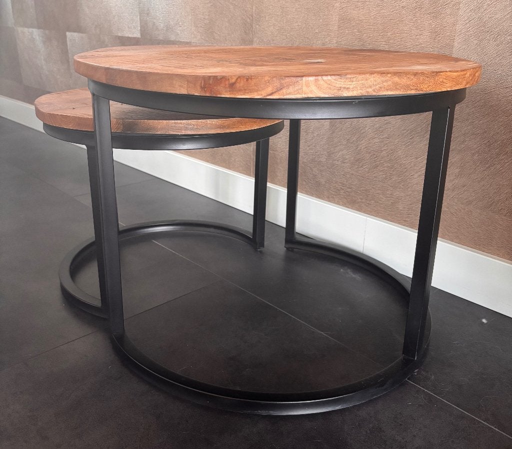 Salontafel, Ophalen, Gebruikt, 50 tot 100 cm, Rond