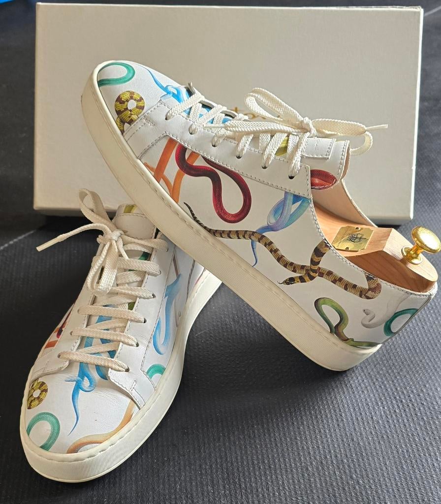 Santoni Limited Edition Sneakers Maat 42 (Z.G.A.N.), Kleding | Heren, Overige kleuren, Ophalen of Verzenden, Santoni, Sneakers of Gympen