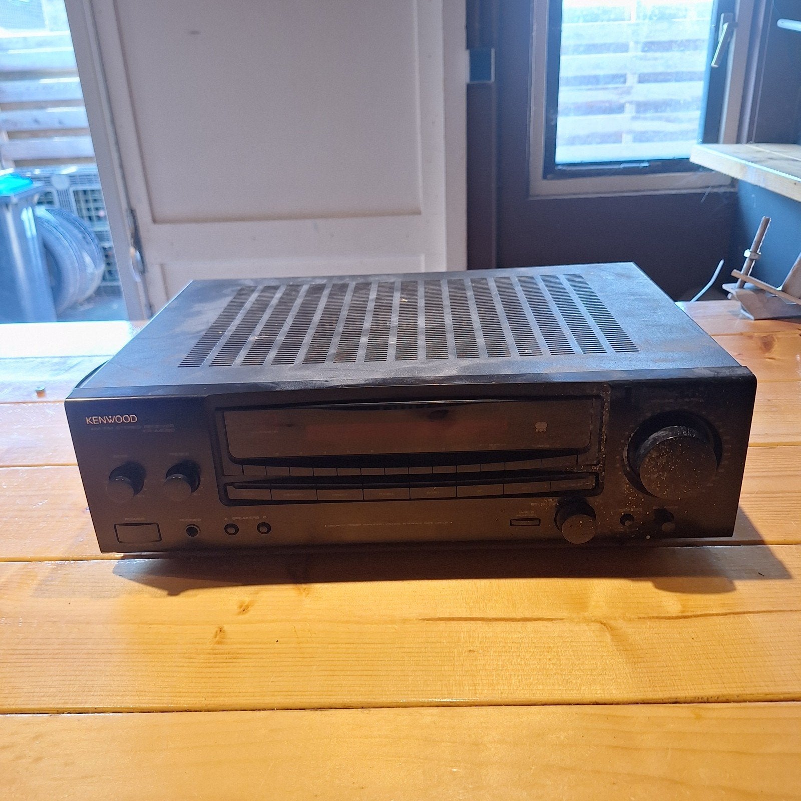 Kenwood AM/FM stereo ontvanger., Gebruikt, 120 watt of meer, Stereo, Ophalen