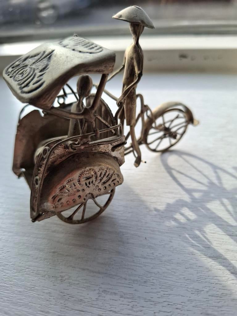 Djokja zilver miniaturen, schitterende oude Indische kunst., Ophalen of Verzenden, Zilver