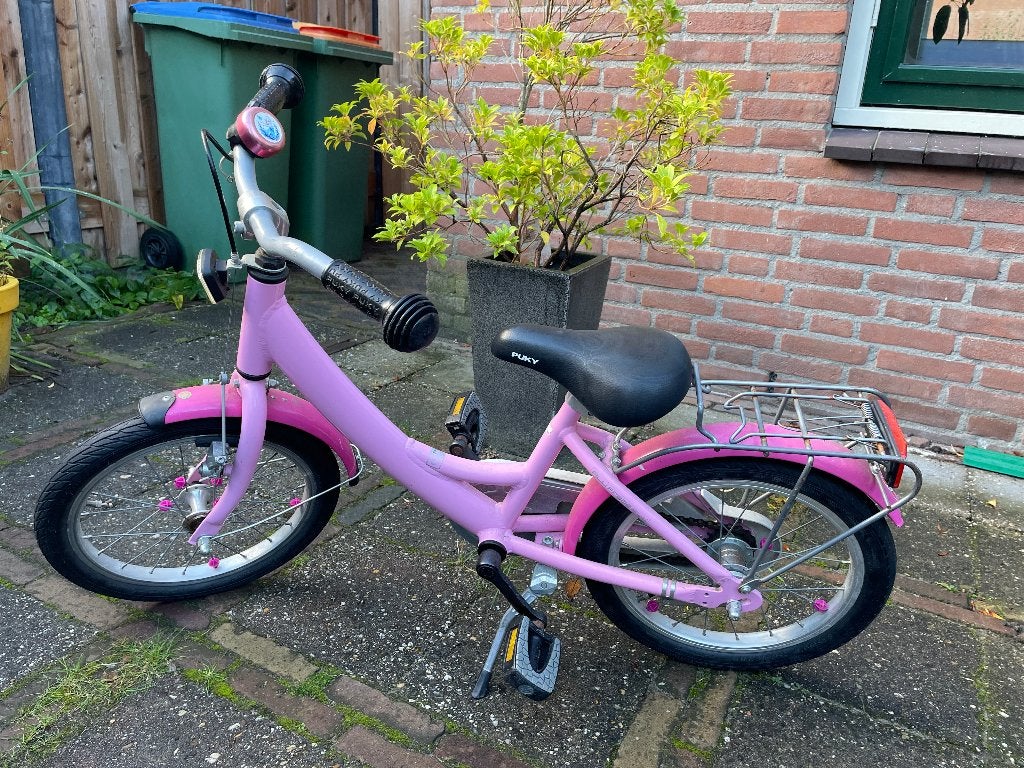 Leuke meisjes kinderfiets vanaf 3 jaar 16", Ophalen, 16 tot 20 inch, Gebruikt, Puck Nogan