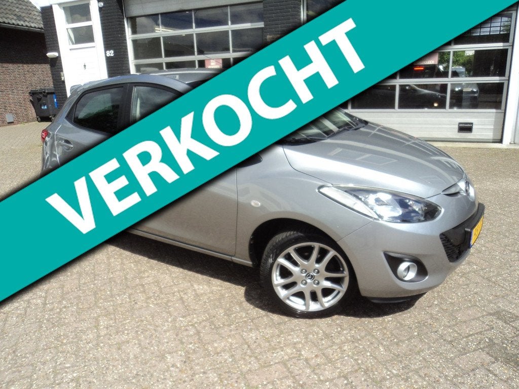 Mazda 2 1.3 Navigator GT Navigatie Stoelverwarming Trekhaak, Voorwielaandrijving, Euro 5, Stof, Gebruikt