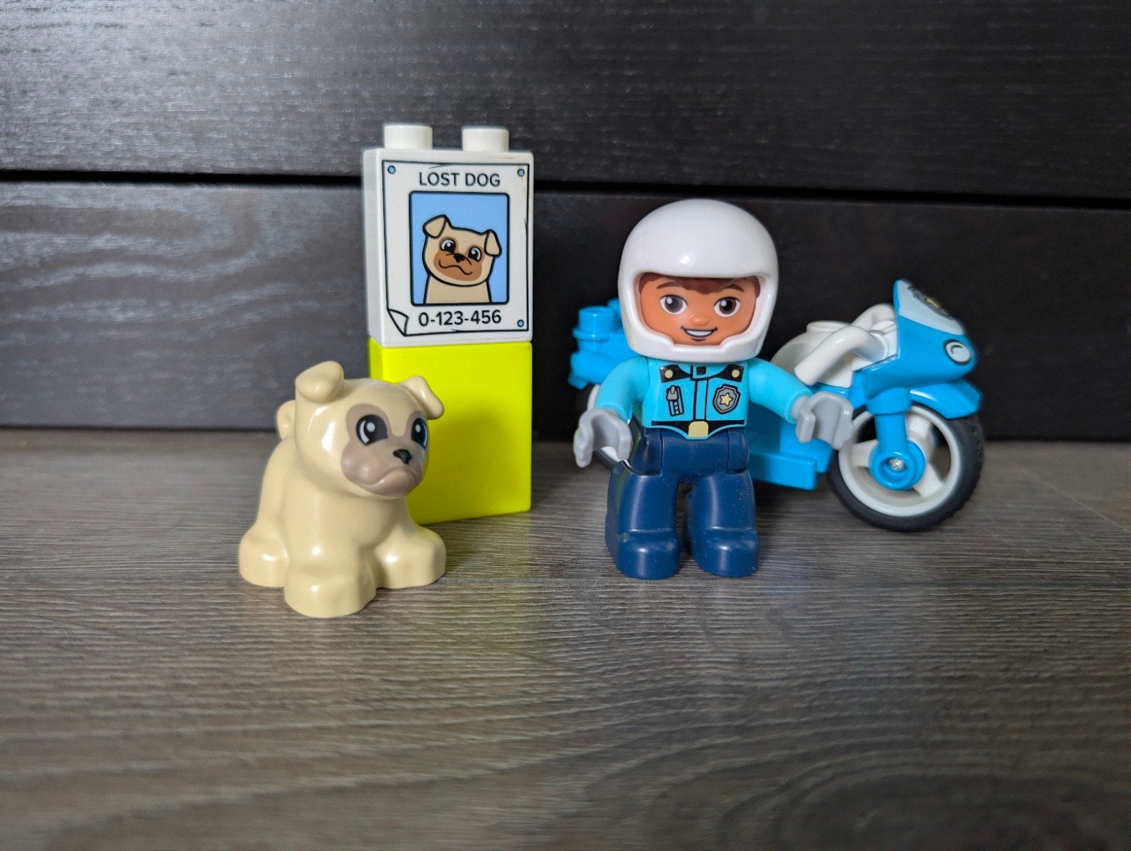 LEGO Duplo Politiemotor (10967), Ophalen of Verzenden, Zo goed als nieuw, Complete set, Duplo