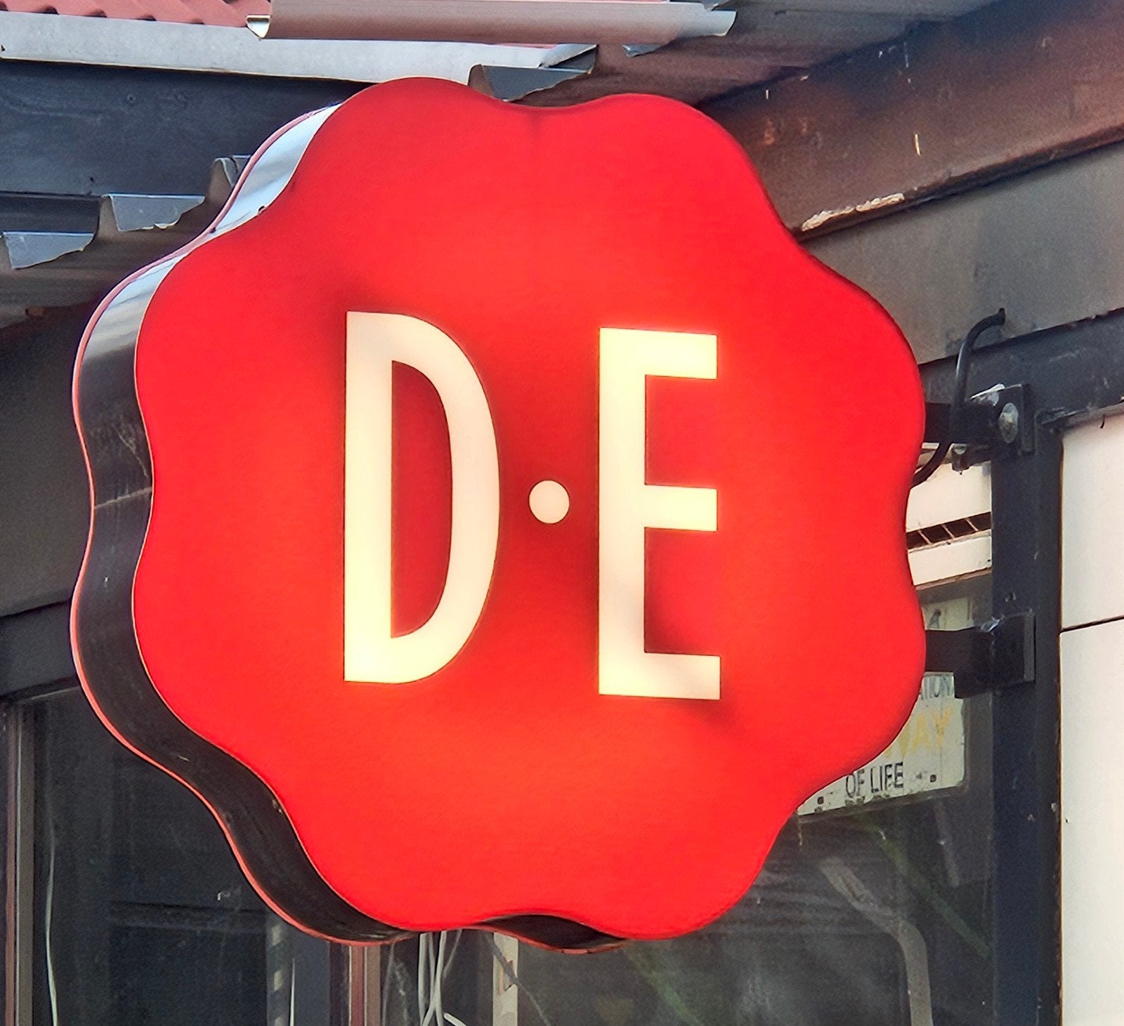 Douwe egberts lichtbak reclame