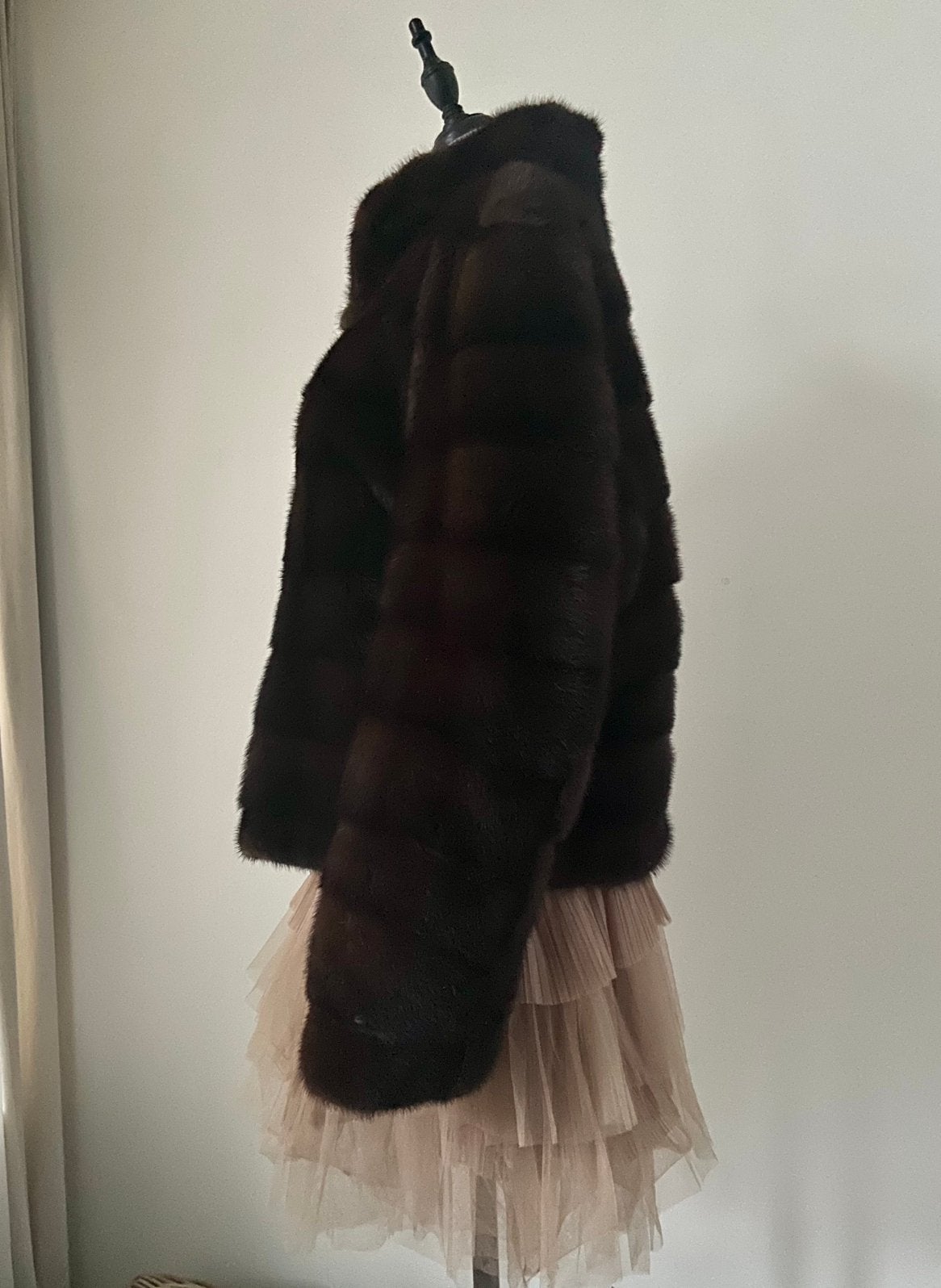 Exclusieve bontjas bomber nerts bon M 38/40 NP ca. 3.700, Kleding | Dames, Jassen | Winter, Ophalen of Verzenden, Zo goed als nieuw