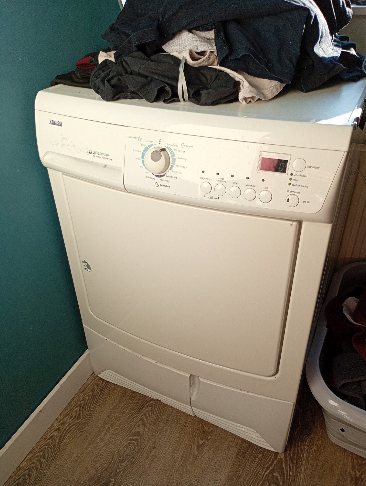 Wasdroger, 6 tot 8 kg, Gebruikt, Minder dan 85 cm, Zanussi