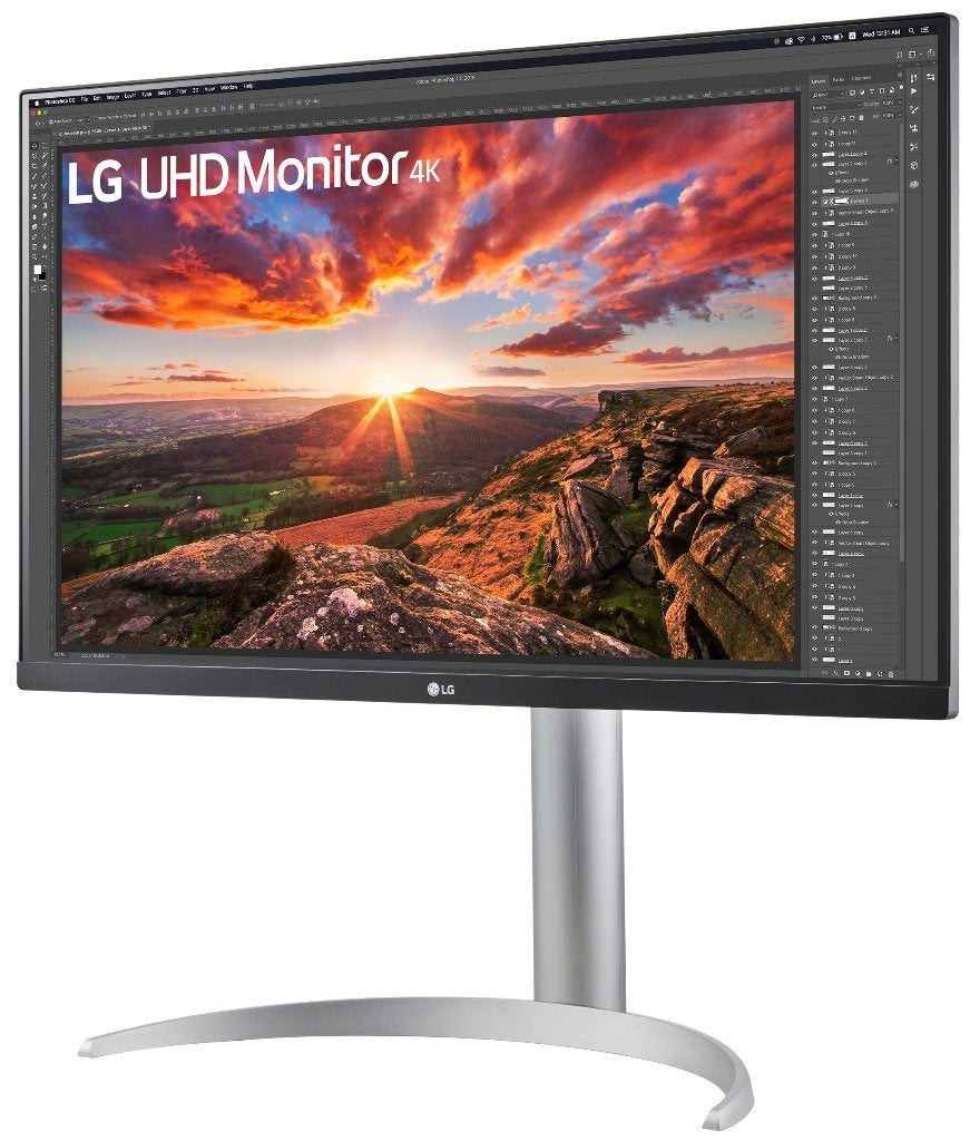 Monitor LG 27UP850N-W - 27 inch - 4K (UHD) resolutie, Computers en Software, Ophalen, In hoogte verstelbaar, Lg, HDMI