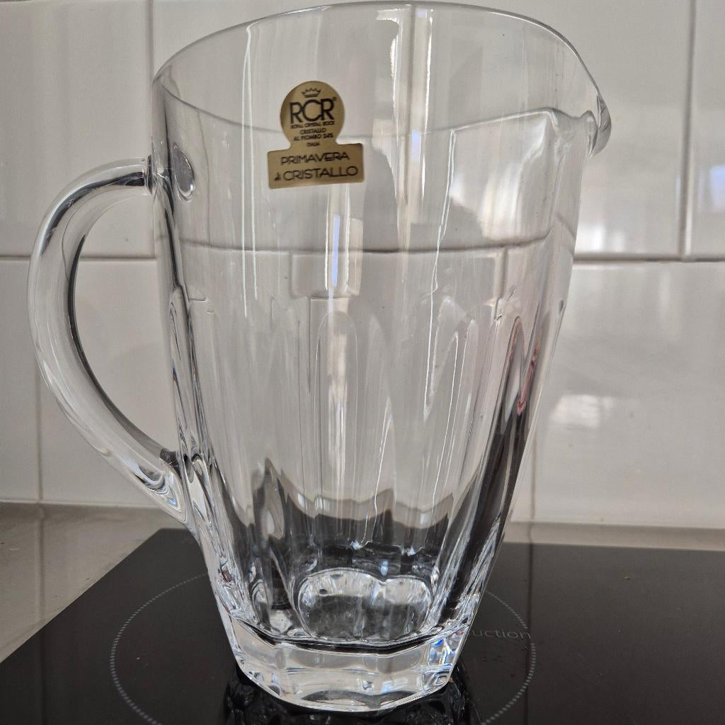 RCR Primavera di Cristallo Pitcher, karaf, waterkan, Overige typen, Nieuw, Ophalen of Verzenden, Glas