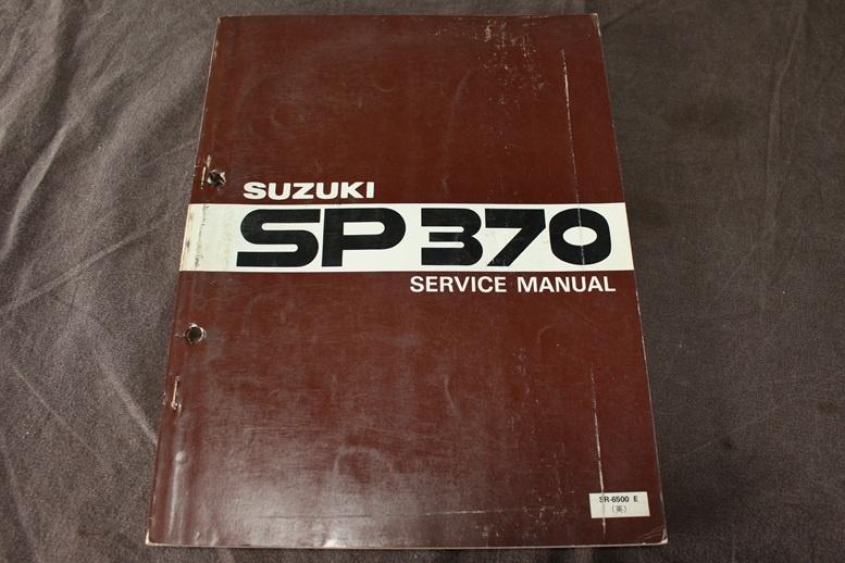 Suzuki SP370 1978 motorcycle service manual SP 370 off road, Ophalen of Verzenden, Suzuki