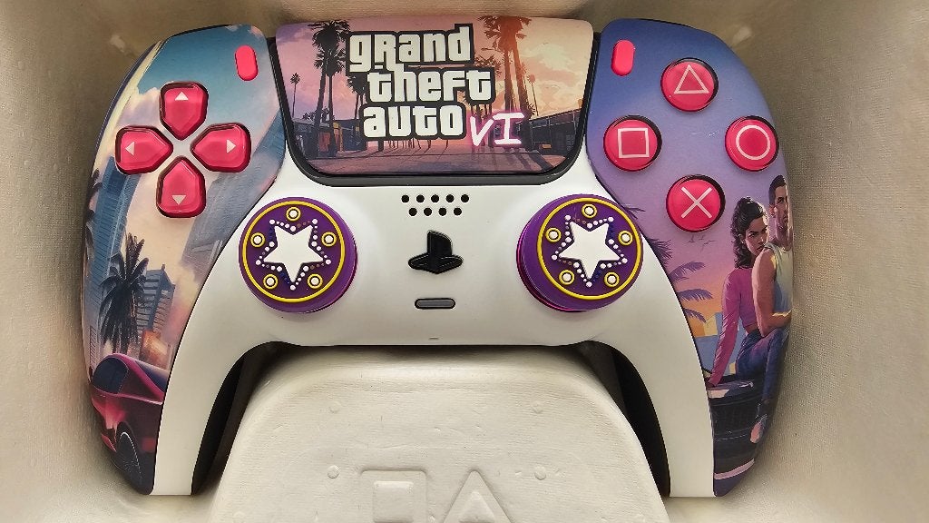 GTA6 PS5 Dualsense Controller, PlayStation 5, Ophalen of Verzenden, Zo goed als nieuw, Controller