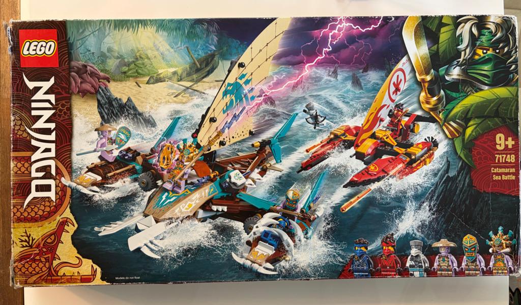 Lego Ninjago 71748 Catamaran Veldslag op Zee - Zo goed als n, Lego, Ophalen of Verzenden, Zo goed als nieuw, Compleet