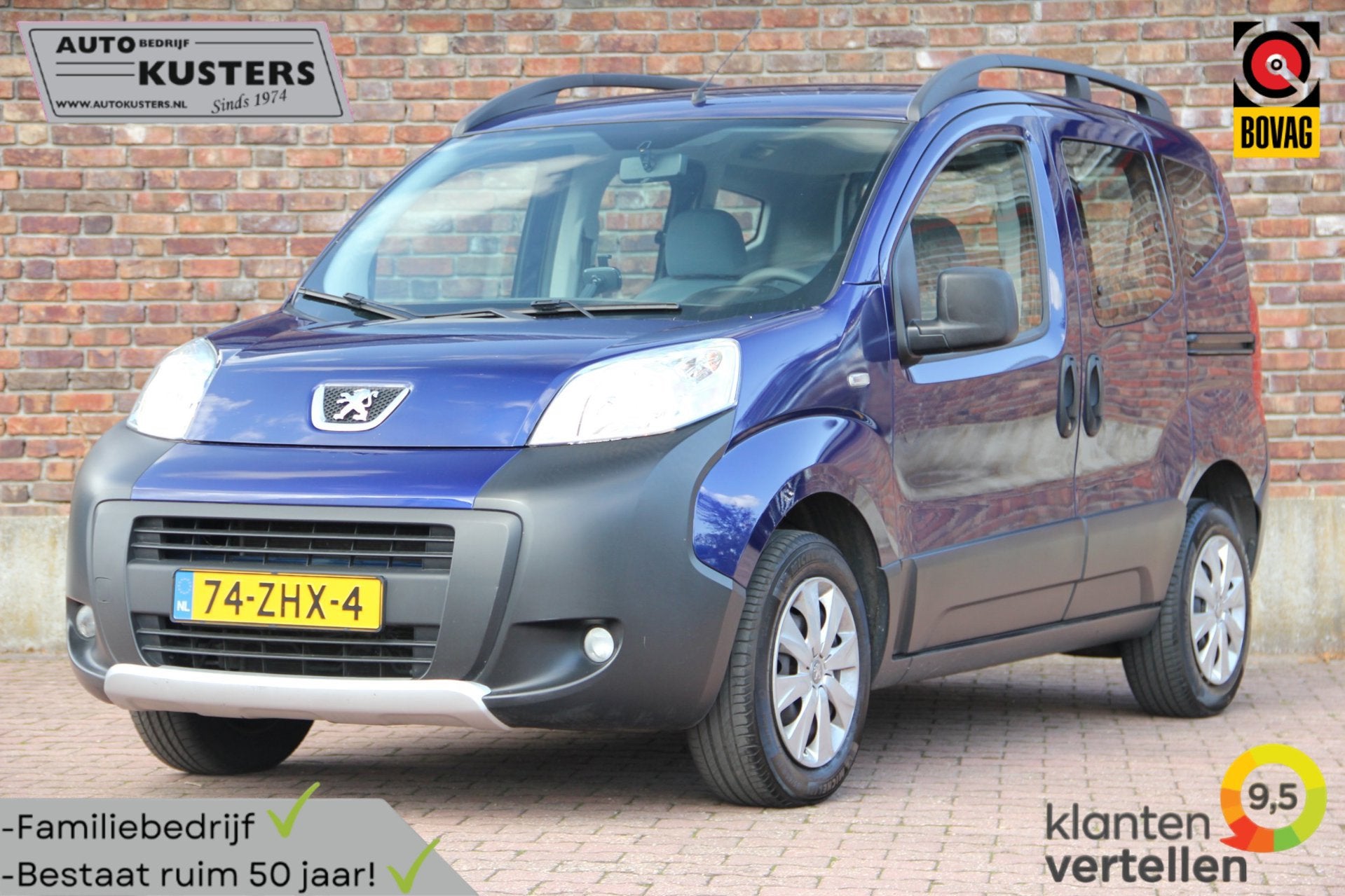 Peugeot Bipper Tepee 1.4 Outdoor| Airco| Elektrische ramen|, Auto's, Voorwielaandrijving, Euro 5, 4 cilinders, Metallic lak