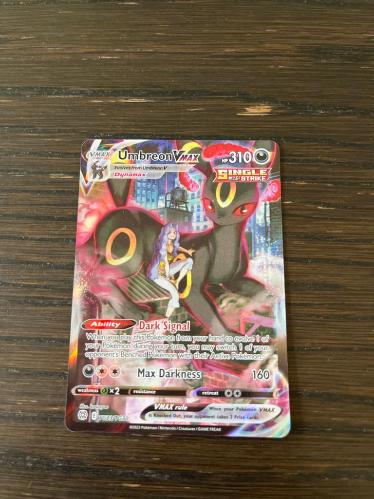Pokémon Kaart Umbreon VMAX Alt Art (Engels), Ophalen, Zo goed als nieuw, Losse kaart, Foil