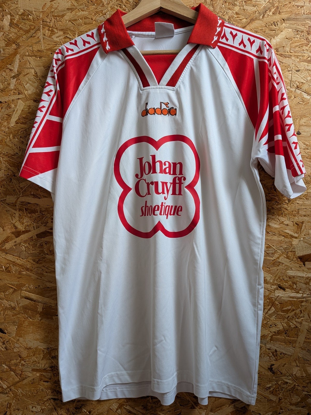 Johan Cruyff Shoetique Diadora vintage voetbalshirt maat M, Maat M, Ophalen of Verzenden, Zo goed als nieuw, Shirt