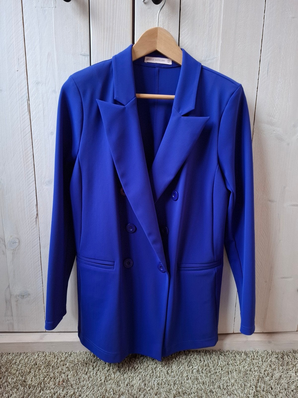 Studio Anneloes Blazer Jasje S Travelstof, Studio Anneloes, Blauw, Ophalen of Verzenden, Zo goed als nieuw