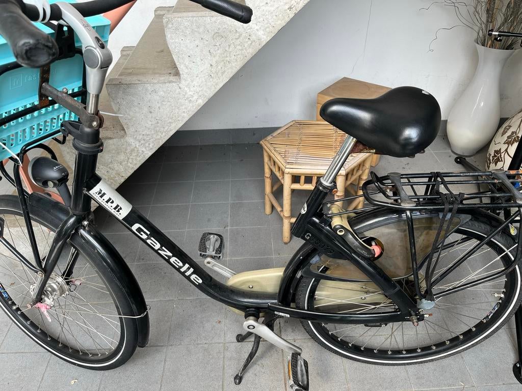 Gazelle MPB fiets met krat, Fietsen en Brommers, Fietsen | Dames | Damesfietsen, Ophalen, Terugtraprem, Gazelle, 53 tot 56 cm