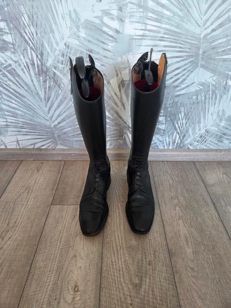 Zwarte Petrie rijlaarzen maat 40, Dieren en Toebehoren, Paardrijkleding, Dressuur, Ophalen of Verzenden, Zo goed als nieuw, Dames